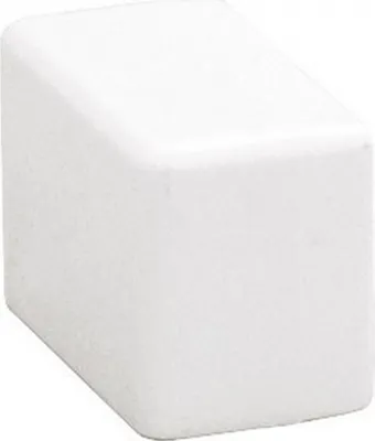 Image de Lot de 2 embouts blanc pour moulure, H. 1.8 x P.1.8 cm