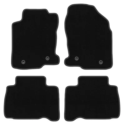 Imagen del producto de Alfombrillas de moqueta para Lexus NX 300H 2014- (crossover) – juego de 4 piezas, negras, a medida – Wielganizator BASIC
