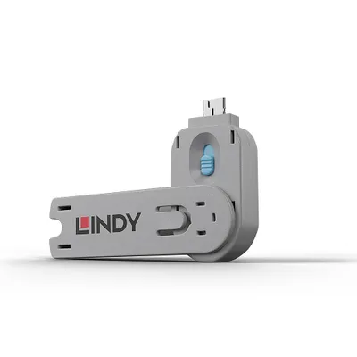 Produktbild von LINDY Schlüssel für USB Port Schloss blau