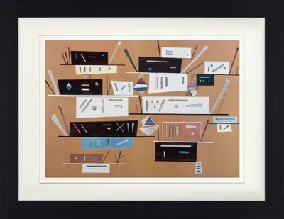 Produktbild von Wassily Kandinsky Gerahmtes Bild Mit Edlem Passepartout | Wand-Bilder | Im Bilderrahmen - Komposition 1940 (30 x 40 cm)