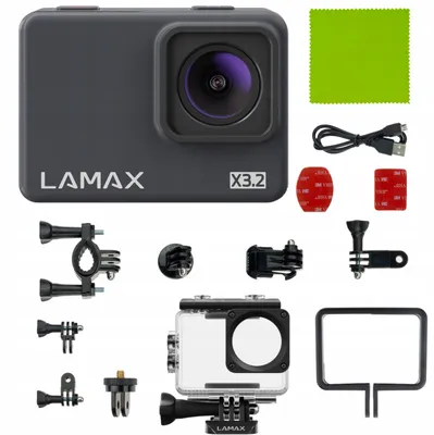 LAMAX X3.2 Actioncam, 4K/30 fps, 12 MP, 2 Displays, Gehäuse bis 40 m