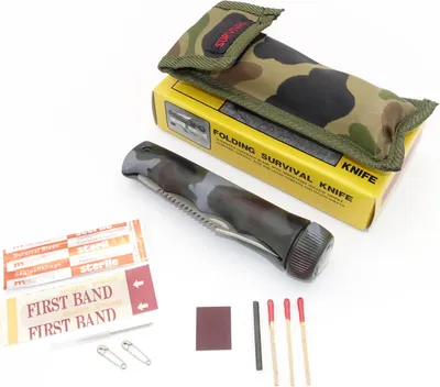 Produktbild von Survival Zweihand Klappmesser / Campingmesser Angelmesser