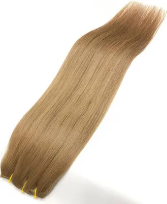 Produktbild von Weave Hair Echthaartresse für Haarextensions, Remy Haar, Farbe hellblond 8N, Länge (70 cm), ca. (100 g)