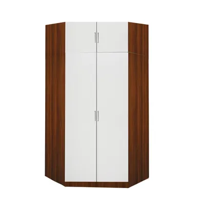Obrázek produktu pro Skříň rohová ESO 61550 ořech/bílá