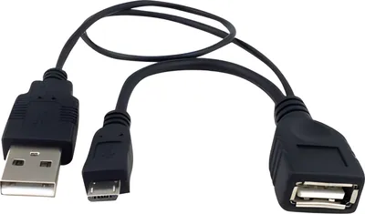 Image de Techly USB 2.0 Cable OTG A F Micro USB M with USB 30cm
