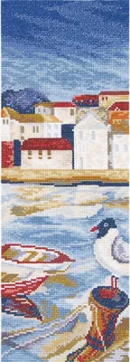 Obrázek produktu pro Sada na výšivku křížkovou, počítaná, "V zátoce", M389, rozměry 14x39 cm