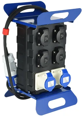 Immagine prodotto di quadro di distribuzione portatile con interruttore differenziale cm 20x22x36h