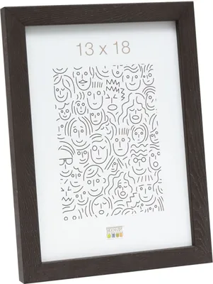 Image de Deknudt S43AH Cadre en bois noir 13 x 18 cm