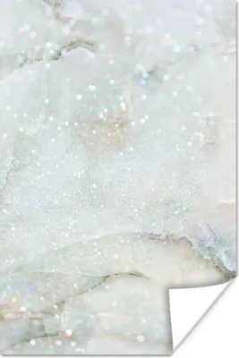 Produktbild von MuchoWow® Poster Marmor - Glitter - Grün 80x120 cm - Papierdruck