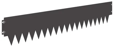 Immagine prodotto di Bordi per prato, 30 pezzi, 103 x 20 cm, metallo, colore nero