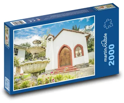 Zdjęcie produktu dla Puzzle 2000 Kaplica w ekwadorskim ogrodzie - martinpuzzle