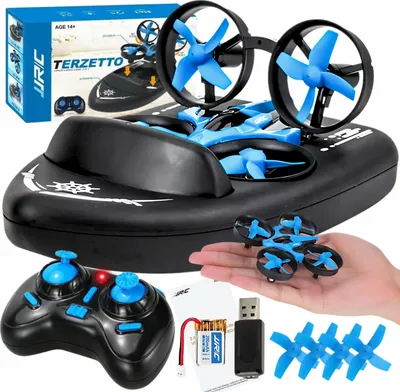 Obrázok produktu pre JJRC TERZETTO H36F MINI BOAT DRON 3v1 QUADROCOPTER s diaľkovým ovládaním