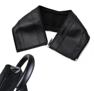 Productafbeelding van Handgreephoes - Kinderwagen - Polyurethanleer - 52 x 12 cm - Zwart