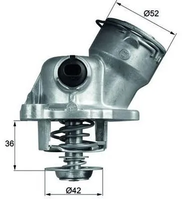 Image de Thermostat MAHLE, liquide de refroidissement pour