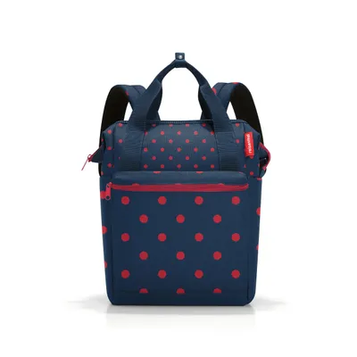 Produktbild von reisenthel allrounder R, Rucksack, Freizeitrucksack, Tasche, Polyestergewebe, Mixed Dots Red, 12 L, JR3075