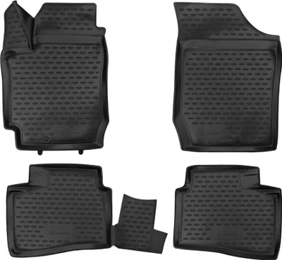 Image de ELEMENT Tapis de sol 3D en caoutchouc compatibles avec Kia Cerato, à partir de 2009 | 4 pièces