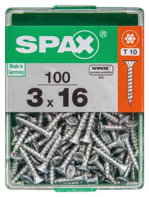Produktbild von Spax Universalschrauben 3.0 x 16 mm TX 10 - 100 Stk.