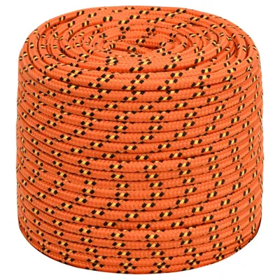 Image de vidaXL Corde de bateau orange 10 mm 50 m polypropylène