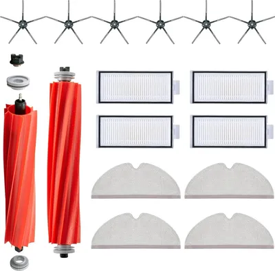 Image de 16 pièces Roborock Q7 Plus Max + pièces de rechange Brosse latérale Filtre Balai à franges Accessoires