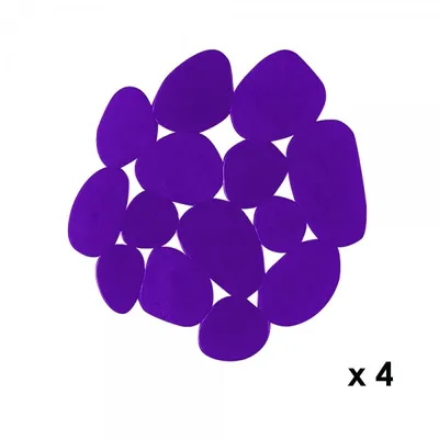 Produktbild von MSV 3700703952206, Violett, Einfarbig, Rund, Polyvinylchlorid (PVC), 120 x 130 cm