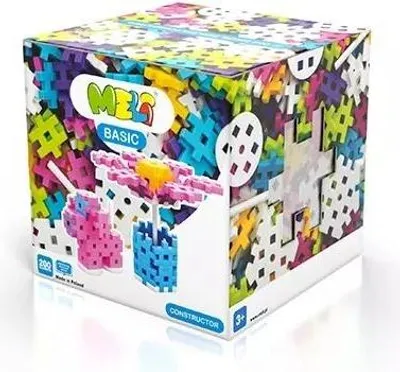 Zdjęcie produktu dla Klocki konstrukcyjne Meli Basic Constructor Pink 200 elementów