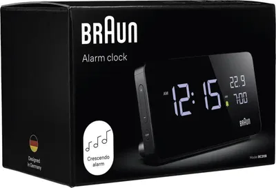 Image de Braun - BC20BEU - Réveil - numérique - quartz - noir