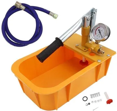 Produktbild von Hydraulische Testpumpe für Druckmessungen in Sanitärsystemen, Heizungsanlagen und Flüssigkeitsbehältern