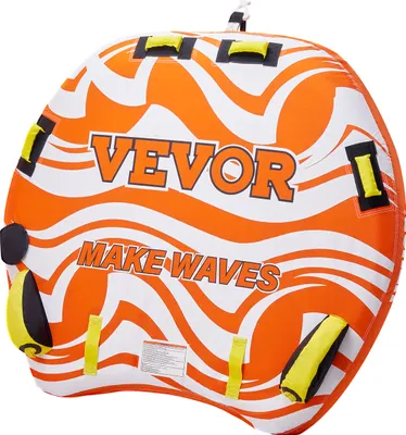 Zdjęcie produktu dla VEVOR Fun Tube Set do pływania łódką, nadmuchiwana łódź holownicza dla 1-2 osób z płetwami, podwójnie szytym nylonowym pokrowcem i wyściełanymi uchwytami