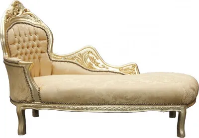 Produktbild von Casa Padrino Barock Chaiselongue Mod2 Gold Muster/Gold Linke Seite - Barock Möbel