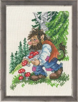 Produktbild von Permin-Stickset „Trollvater“, 21 x 29 cm