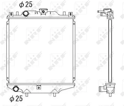 Produktbild von NRF Kühler, Motorkühlung  507643