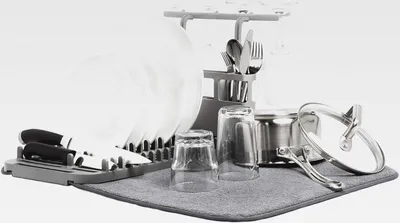 Produktbild von UDRY DISHRACK W/Dry MAT Charcoal