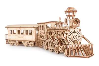 Produktbild von 3D Holzpuzzle Wood Trick Lokomotive R17