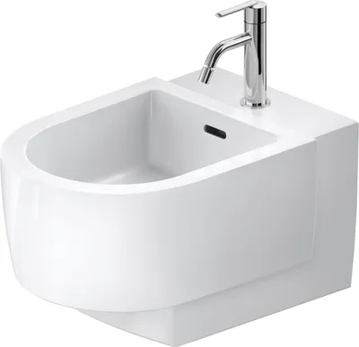 Immagine prodotto di Duravit Balcoon bidet mural, 1 trou pour robinet, 370x540mm, 272615AA00, 272615AA00