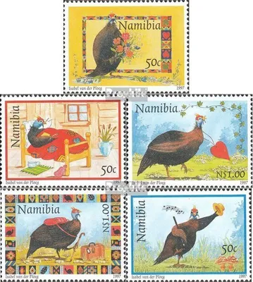 Produktbild von Briefmarken Namibia - Südwestafrika 1997 Mi 854-858 (kompl.Ausg.) postfrisch Helmperlhuhn