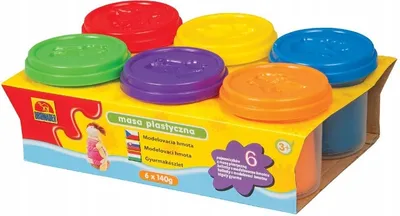 Immagine prodotto di Creative Kids Knete Knetmasse Modellierknete Softknete Spielknete 6 Farben