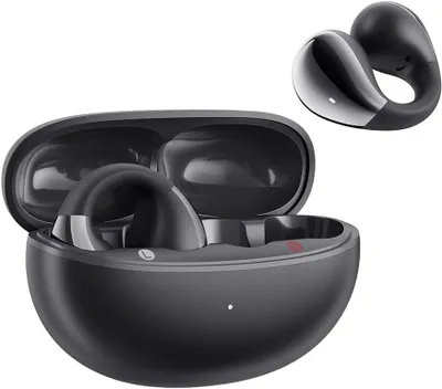 Productafbeelding van Crossky C30 open-ear oordopjes, Bluetooth 5.4, 4-microfoon ENC, duale verbinding, 5,5 + 25 uur batterijduur, IPX4 waterdicht, app-equalizer, 80ms latency – geschikt voor sport