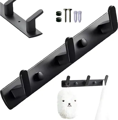 Produktbild von Badezimmerbügel für Kleidung, Handtücher, Küchenbügel Loft Wandbügel 24,5 cm