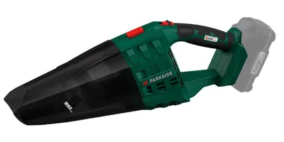A cordless handheld vacuum cleaner is shown against a white background.