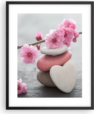 Produktbild von Gerahmtes Poster - Schwarzer Rahmen - Yoga weiblich Blume Gesundheit - 40x50 cm - Wand Bild - Wanddeko - Wandbilder - Wandposter - Bilderrahmen - Bilder - Kunstdruck - Wandbild - P2BPA40x50-3178