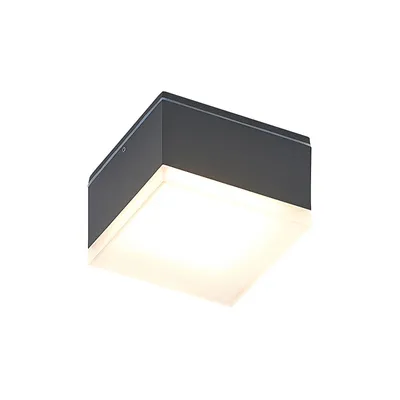 Produktbild von Lindby Mathea LED-Außen-Deckenleuchte, eckig