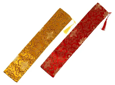 Produktbild von 2 Stück Aufbewahrungstaschen für Malrollen und Kalligrafiearbeiten aus Polyester