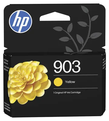 Produktbild von HP 903 Gelb Original Tintenpatrone, Standard, Gelb, Tinte auf Pigmentbasis, 1 Stück(e), 315 Seiten, Einzelpackung