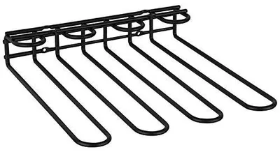 Glashalter Metall 29,5x32x6 cm für 12 Gläser schwarz
