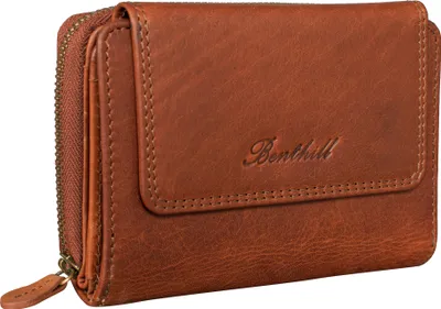 Produktbild von Benthill Damen Geldbörse Leder - Echt-Leder Portemonnaie RFID - Geldbeutel mit Kartenfächern & Münzfach