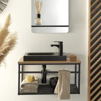 Immagine prodotto di Mobile lavabo grande WILO con vasca in resina da 60 cm