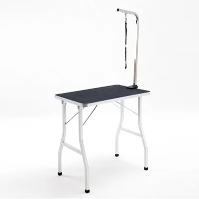 Productafbeelding van Opvouwbare Hondentrimtafel 90x60x76 cm - Antislip - Verstelbare Arm