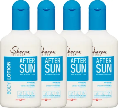 Produktbild von Sherpa Tensing After Sun 4x175ml Körperpflege für lang anhaltende Bräune