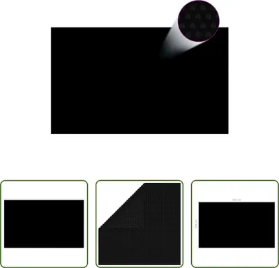 Produktbild von The Living Store Rechteckige Poolabdeckung 500x300 cm PE Schwarz