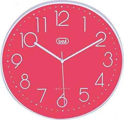 Obrázek produktu pro Trevi OM 3508 S, Zeď, Hodiny, Kruh, Růžová, Dospělí, Baterie